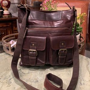 RUGGED HIDE AUSTRALIA BROWN LEATHER CROSSBODY BAG